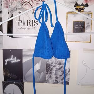 ♡♡ Blue mesh bikini 👙 top. 32B.